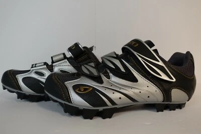 Zapatos de ciclismo para mujer Giro Reva negros y plateados talla 5,75 excelentes Foto 1 de 4
