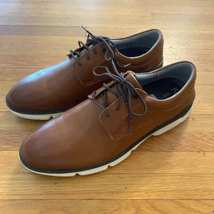 Johnston & Murphy Shoes Mens Size 10M Brown XC4 Waterproof Leather Dress Comfort - Picture 1 of 11