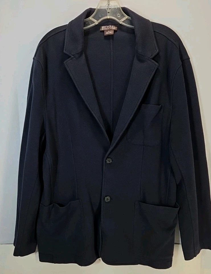Blazer Mujer MICHAEL KORS Mezcla Algodón Tejido AZUL MARINO XL Foto 1 de 4