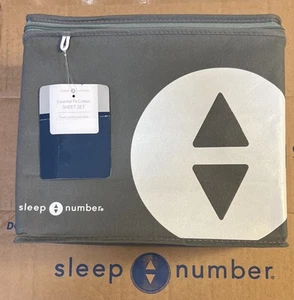 Set lenzuola cotone Sleep Number Essential Fit Queen Navy 424396 - Foto 1 di 3