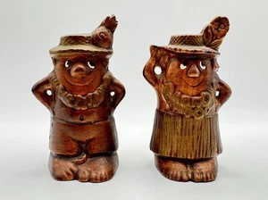 Vintage Mid Century Tiki Mann und Frau Salz & Pfefferstreuer gemarkt Tiki USA - Bild 1 von 6
