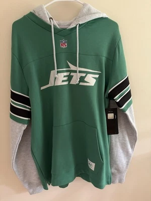 47 Sudadera con Capucha Pullover New York Jets Nueva Con Etiquetas Talla Mediana Foto 1 de 4