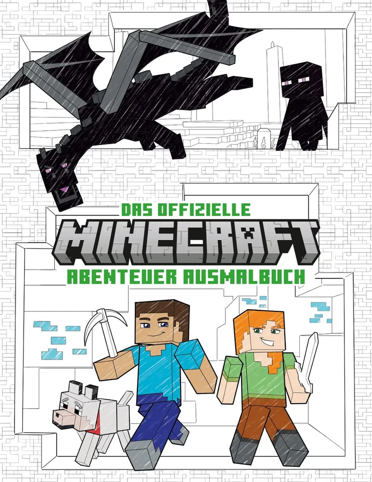 Das offizielle Minecraft-Abenteuer-Ausmalbuch | Andreas Mergenthaler | Buch - Bild 1 von 1