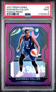 2021 Panini Prizm Wnba #30 Napheesa Collier Purple /99 PSA 9 - Picture 1 of 2