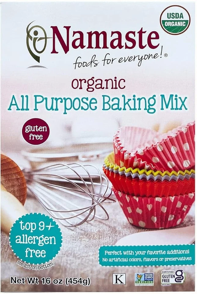 Namaste Foods Organic Gluten Free All Purpose Hornear Mix, 16 onzas de alérgeno Foto 1 de 1