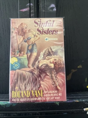 Vintage Pulp Paperback- Roland Vane/ Sinful Sisters -GGA-Nice - Imagem 1 de 3