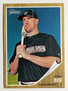 2011 Topps Heritage #459 John Buck SP - Bild 1 von 2