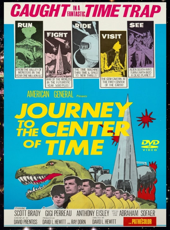 Journey to the Center of Time  1967 DVD Sci-Fi Movie Remastered Scott Brady Foto 1 de 1