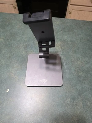 Soporte para Tableta Calidad KABCON, Ajustable Plegable Nivel de Ojos Aluminio Plata  Foto 1 de 2