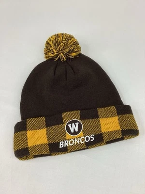 WESTERN MICHIGAN BRONCOS NCAA BEANIE w/ POM by Captivating OSFM EUC - Image 1 of 3