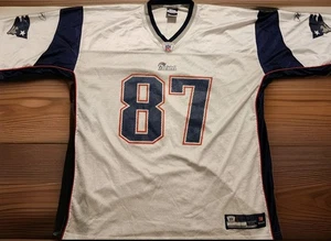 VTG Reebok Rob Gronkowski Jersey White New England Patriots Mens 3XL Equipment - Picture 1 of 8