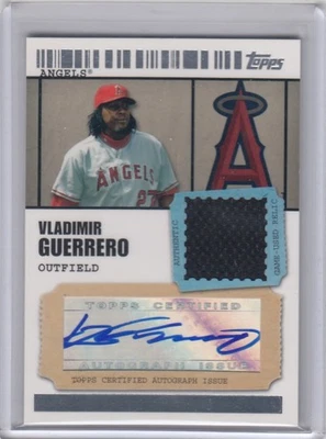 2009 Vladimir Guerrero Topps Ticket to Stardom AUTO JERSEY /89 VG Angels Expos - Image 1 of 2