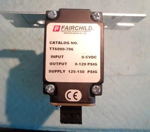 Fairchild TT6000-706 Electro-Pneumatic Transducer 0-120 PSIG output 0-150 Supply - Picture 1 of 4