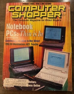 Computer Shopper Magazine MARCH 1991 Notebook PCs Postscript ACT Touche - Picture 1 of 5