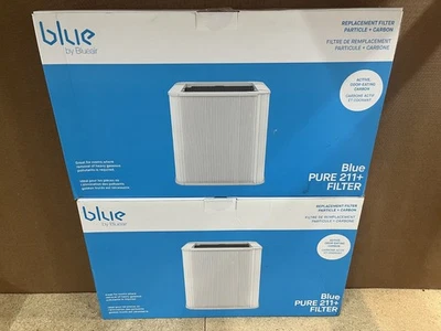 2 Pack BLUEAIR Blue Pure 211+ Genuine Replacement Particle Filters - Image 1 of 2