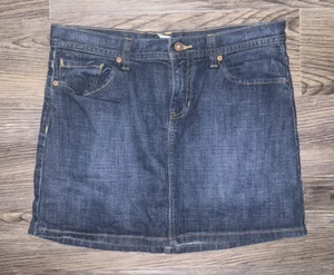 Gap Jeans Skirt Women's Size 6 Short Blue Denim Pockets Dark Wash - Picture 1 of 6
