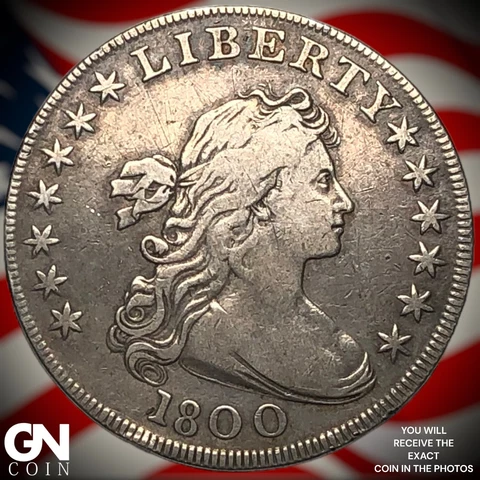 1800 Draped Bust Dollar  Q7347 Cover