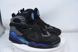 Nike Air Jordan 8 Retro Aqua 305381-025 Sneakers Mens 9 - 2015 - Picture 1 of 24