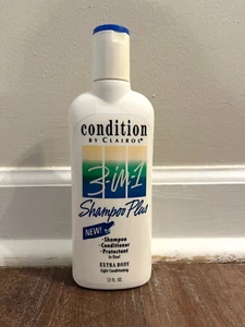 *OLD STOCK* Condition By Clairol 3-In-1 Shampoo Plus Extra Body 12 Oz. - Picture 1 of 2