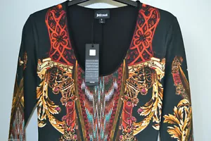 NEW AUTHENTIC JUST CAVALLI JERSEY DRESS Size Small - Picture 1 of 12