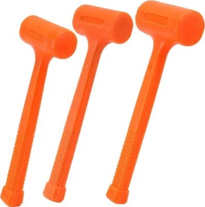 3 pcs  Dead Blow Mallet Hammer  2 Lb, 3 Lb, 4 Lb Full Neon Body Mallets Set - Picture 1 of 2