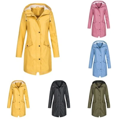 Stylish Women's Waterproof Hooded Raincoat Outdoor Jacket for Mountaineering - Image 1 of 4