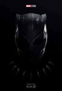 Black Panther Wakanda Forever 27x40 1 Blatt DS Filmposter doppelseitig MARVEL - Bild 1 von 2