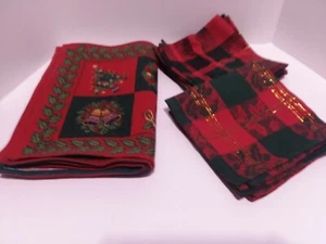 Gobelin Urlaub Tischsets 6er Set mit 6 Stoffservietten - Bild 1 von 5