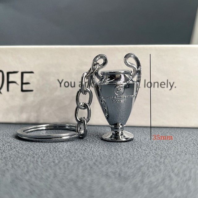  Champions League Trophy, Bayern Munich Champion Trophy,  Liverpool Champion Trophy, Champion Trophy, Free Ribbon (Color : Silver,  Size : 46 * 31 * 24cm) : Sports & Outdoors