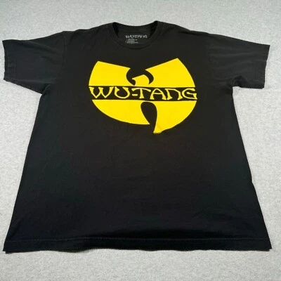 Camisa Wu Tang Adulto Grande Negra Hip Hop Grupo Musical Banda Gira Rap Para Hombres Foto 1 de 4