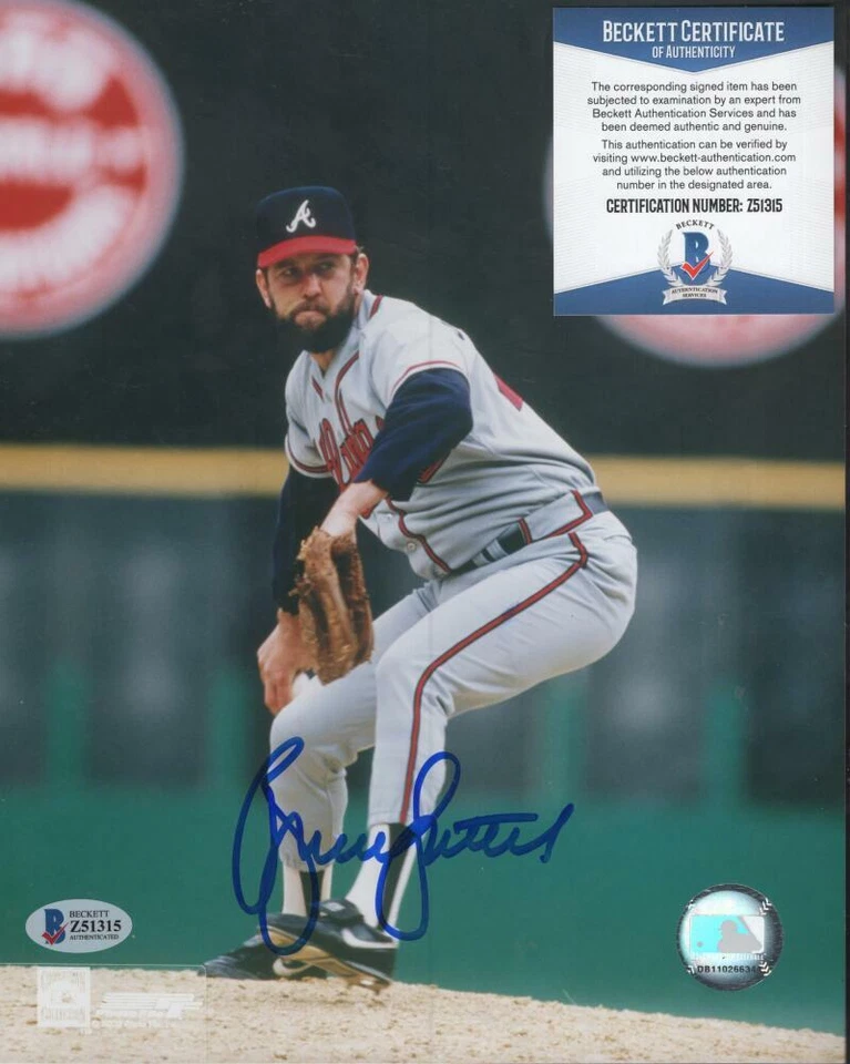 BRUCE SUTTER ATLANTA BRAVES  SIGNED AUTOGRAPHED 8X10 PHOTO BAS Z51315 - Image 1 of 1