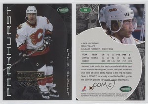 2001-02 ITG Parkhurst Gold Tri-Star New England /10 Jarome Iginla #5 HOF