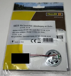 Faller 180259 Mini efecto de sonido "paso a nivel con campana" NUEVO & EMBALAJE ORIGINAL - Imagen 1 de 2