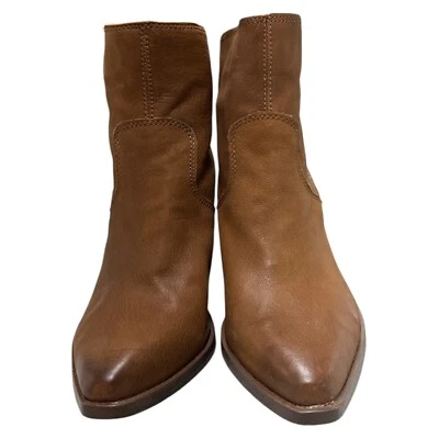 Bota Lucky Brand Wallinda Tobillo Punta Cuero Marrón Talla 9.5 M Nueva Sin Caja Foto 1 de 4