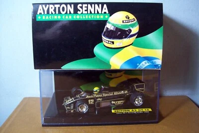 1/43 MINICHAMPS 540 864312 LOTUS 98T RENAULT TURBO 1986 AYRTON SENNA Nr 12 - Image 1 of 4