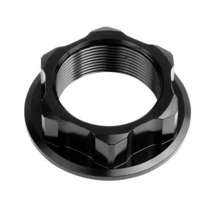Steering Stem Nut Black - Picture 1 of 1