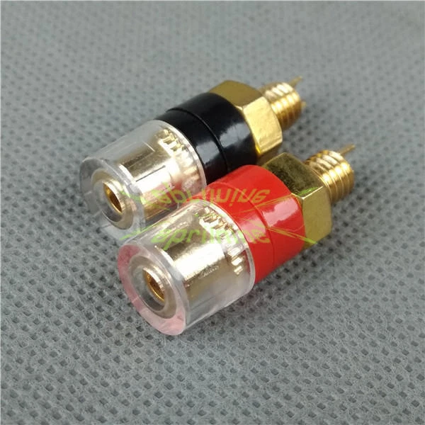 2PCS Amplifier Terminal Binding Posts Speaker Cable Banana Fork Connector New - Image 1 of 1