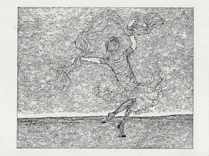 Postcard Edward Gorey "She Danced on the Sands Giddily" Glorious Nosebleed MINT - Picture 1 of 1