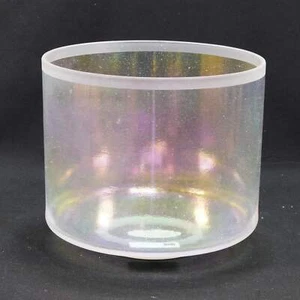 Crystal Tones 7" Platinum Clear Quartz Crystal Singing Bowl (F#+20) - Picture 1 of 2