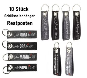 10 Stück Werbegeschenke Schlüsselanhänger Filz Restposten Großhandel Sonderpreis - Bild 1 von 4