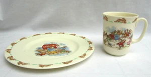 DE COLECCIÓN ROYAL DOULTON..2 PIEZAS..CONNYKINS... PLATO Y TAZA DE PORCELANA - Imagen 1 de 4