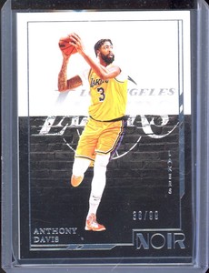 2021-22 Panini Noir Icon Edition /99 Anthony Davis #130 Los Angeles Lakers