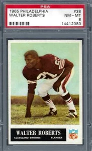 1965 Philadelphia #038 PSA 8 Walter Roberts Browns 38 - Picture 1 of 2