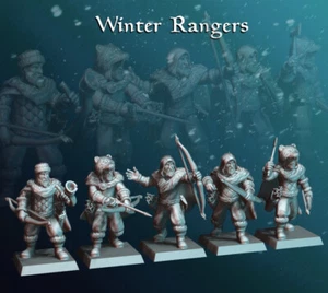 Winter Rangers - Frontier Scout Archers  - Northern Human Archers - Picture 1 of 1