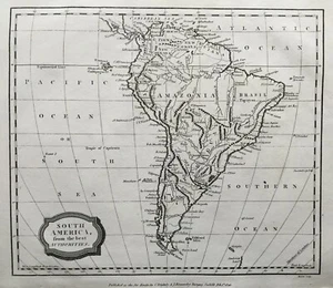 1806 Antique Map; South America, James Barlow - Picture 1 of 2
