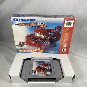 Polaris SnoCross (Nintendo 64, 2000) N64 Game & Authentic Box w/ protector - Picture 1 of 10