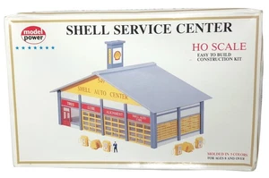 MODEL POWER 549 HO SCALE SHELL SERVICE CENTER READ DISCRIPTION NEW Damaged Box - Picture 1 of 13