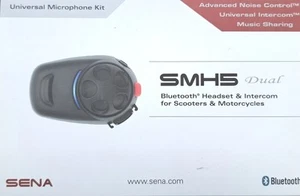 SENA SMH5 BLUETOOTH MOTORCYCLE HELMET INTERCOM SYSTEM DUAL SET - Picture 1 of 4