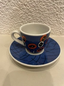 MUG CUP Kaffeetasse Tasse Espresso Eschenbach Design Angelo Floral Blau - Bild 1 von 6