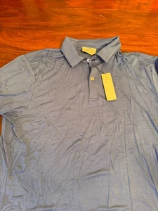 Camisa Polo Mizzen + Main Tradition Evolved Trim Fit Para Hombres XL Gris Rendimiento Nueva con Etiquetas - Imagen 1 de 5